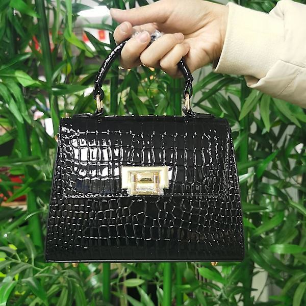 Luksus Lady Crocodile Bag 2022 Ny Elegant God Kvalitet Lille Pung Dame Håndtaske Med Lang Justerbar Skulderstrop