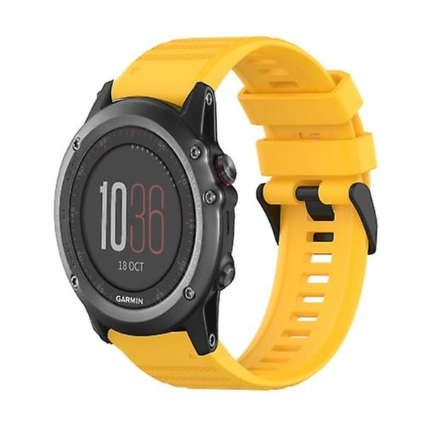 Garmin Fenix ​​3 26 mm vaakasuora rakenne watch ranneke irrotustyökalulla Yellow