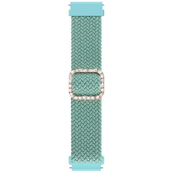 Garmin Venu 2 / samsung Gear S3 / xiaomi Haylou Rs3 22 mm universal säädettävä punottu elastinen watch Grass Green