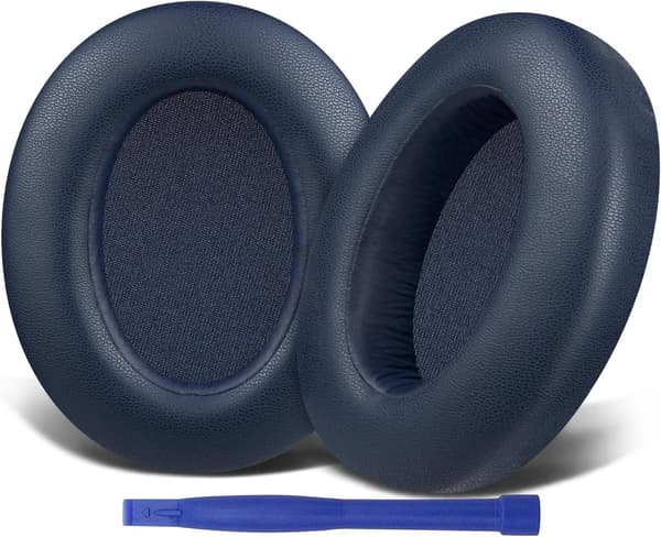Øreputer for Sony WH-XB910N Erstatning øreputer i lær, blå