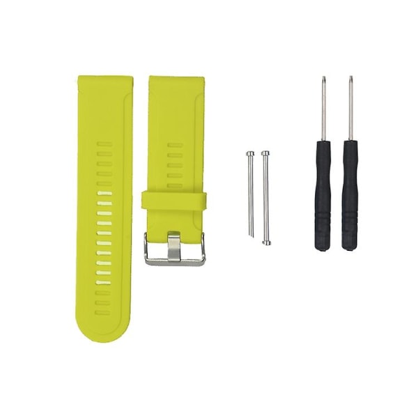 Til Garmin Fenix3 Hr silikone urrem Lime Green