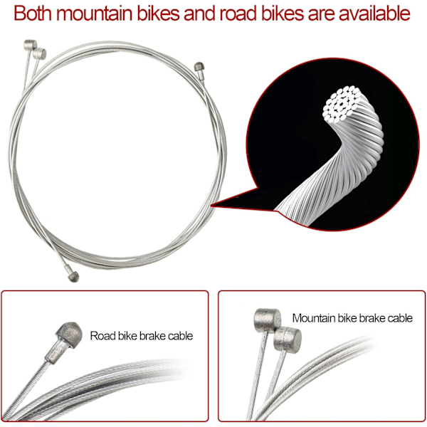 Kabelset - komplett kit för landsvägs- och mountainbikes