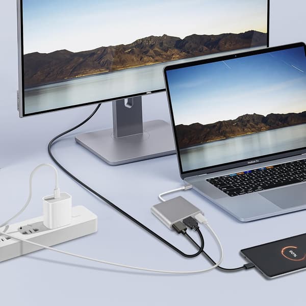 USB C til HDMI Adapter 4K HD Konverter til TV Projektor