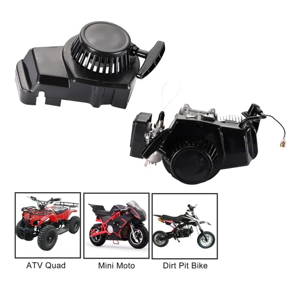 Motorcykel Trækstarter - Udskiftning til 2-takts 43cc 47cc 49cc Sort