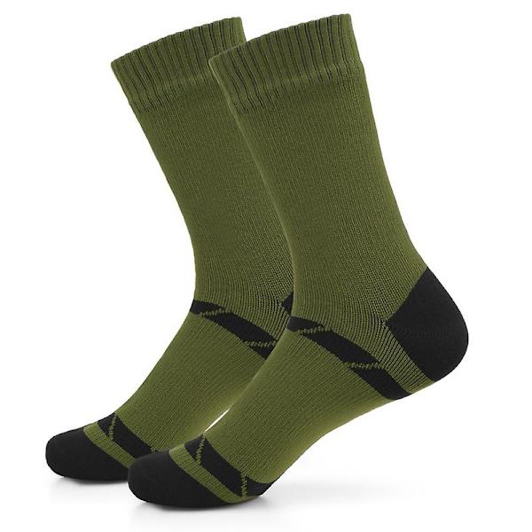 Vedenpitävät, hengittävät sukat miehille, naisille, ulkoilu, vaellus, hiihto, vaellussukat Army green M