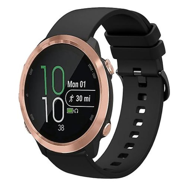 Garmin Forerunner 645 20mm yksiväriseen pehmeä watch Black