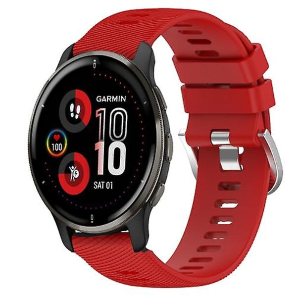 Garmin Venu 2 Plus 20mm yksivärinen pehmeä watch Red