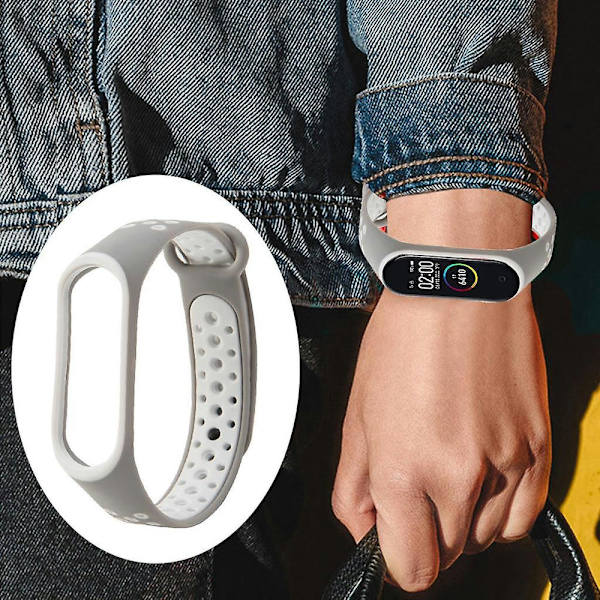 Färgglad rem ersättning för Mi Xiaomi 3 / 4 armband Smartwatch H 2