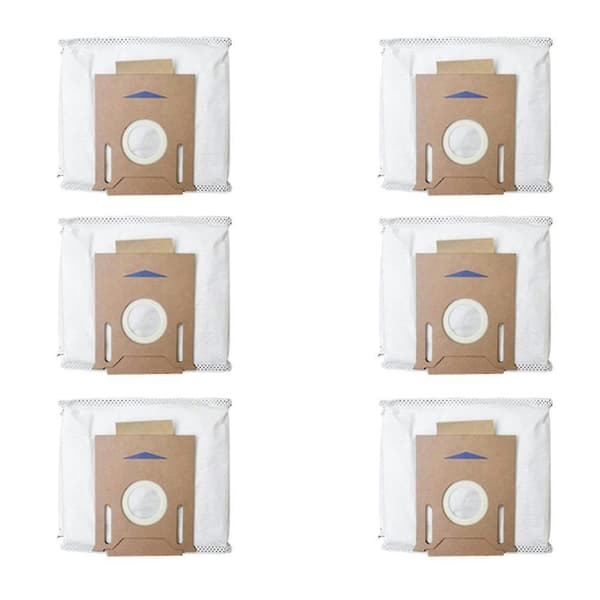 6 st dammsugarpåsar för Ecovacs Deebot Ozmo T8 / T9 / T9max robot 8 PCS