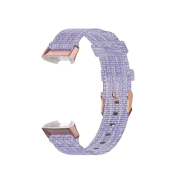 För Fitbit Charge 4 / Charge 3 / Charge3 Se Flätat nylon watch Plasthuvud Purple