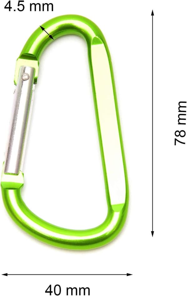 Karabinhage D-ring Aluminium Legering - Udendørs Camping og Rejser
