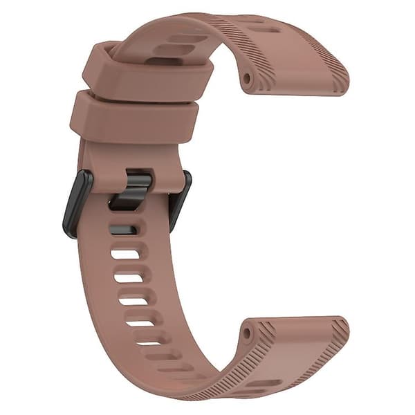 For Garmin Forerunner 955 22mm Silikon Twill-klokkerem Coffee
