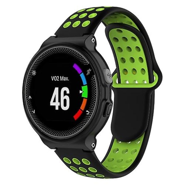 För Garmin Forerunner 220 / 230 / 235 / 630 / 620 / 735xt watch Black green