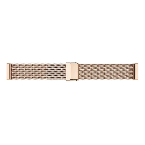 Til Fitbit Versa 4 / Sense 2 Universal Metal Rustfrit Stål Spænde Urbånd Rose Gold