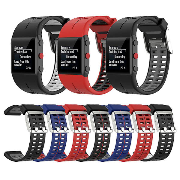 Alloyseed Watch för Polar V800 Smart Armband Med Verktyg Smart Watch Armband För Män Kvinnor Black Red