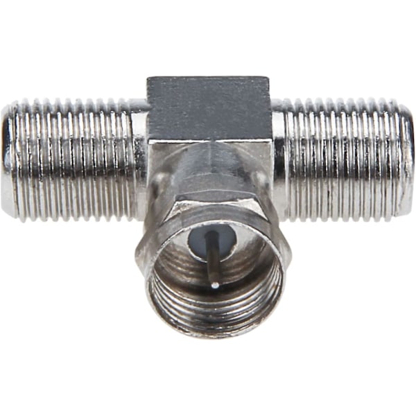 Koaksialkabel Splitter, Tv Splitter 2 I 1 Ud 2-pak F Type Rg6 Han Til 2 F Hun 3 Vejs Kabel Splitter Coax T-stik Adapter Til Video Vcr Antenn