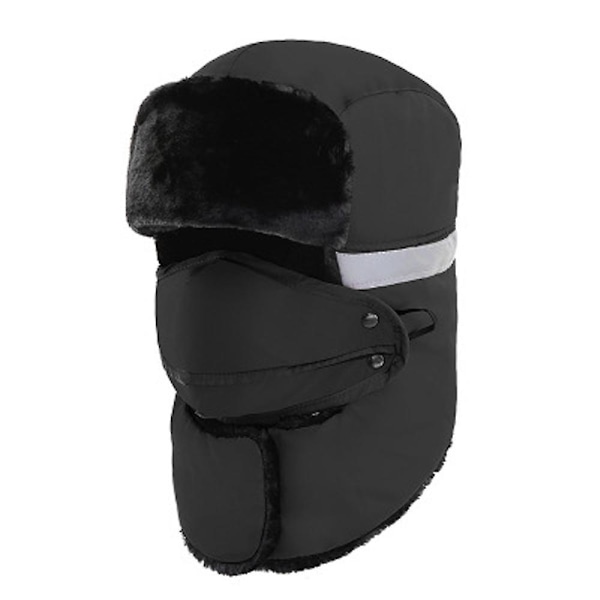 Bomberhattar Vinter Män Varm Ryssmössa Med Öronlapp Trapper Cap Öronlapp Rose Red