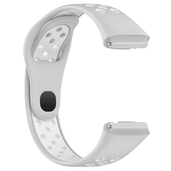 Rem til Redmi Watch 3 Lite/Watch 3 Active tofarvet silikonerem (grå hvid)