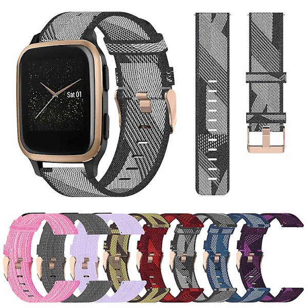 Garmin Venu Sq 20 mm: nylon kudottu watch Red