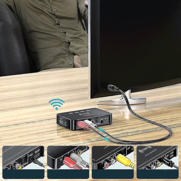 3 i 1 NFC Bluetooth-mottagare 5.0 Bluetooth-sändare FM Bluetooth-adapter Bluetooth-kontakt