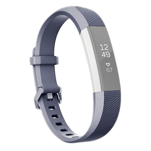 För Fitbit Alta Smart Watch Silikonarmband, längd: ca 23,8 cm Grey