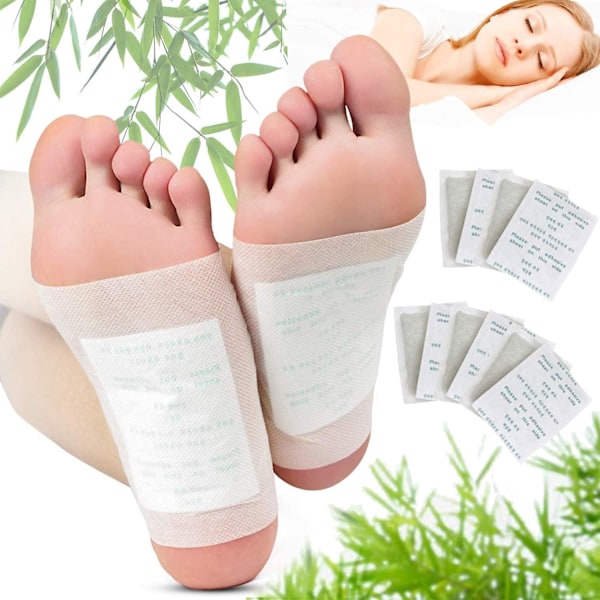 Foot Pads, 20 Relief Foot Pads And 20 Adhesive Sheets Compatible With Removing Impurities, Relieve Stress Improve Sleep