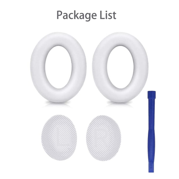 Øreputer Erstatning av puter for Bose Quietcomfort 35 / Qc35 Ii White