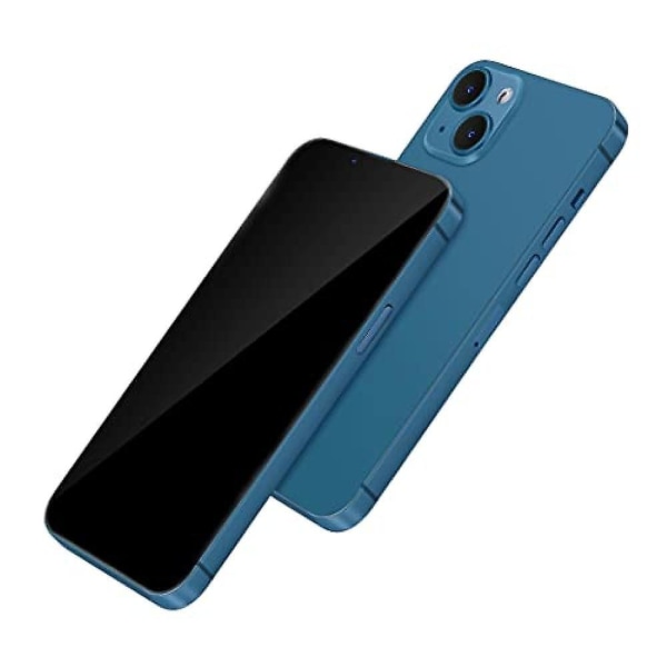 [Helt metallisk] Dummytelefon Displaymodell Kompatibel med Apple Iphone 13 Icke-fungerande Uppgraderad Metallram 13 Blue Black Screen