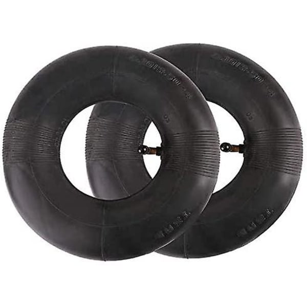 2 pakke 4,10/3,50-4" indre rør for håndvogn, transportvogn, hagevogn, gressklipper - erstatning for 4,10-4