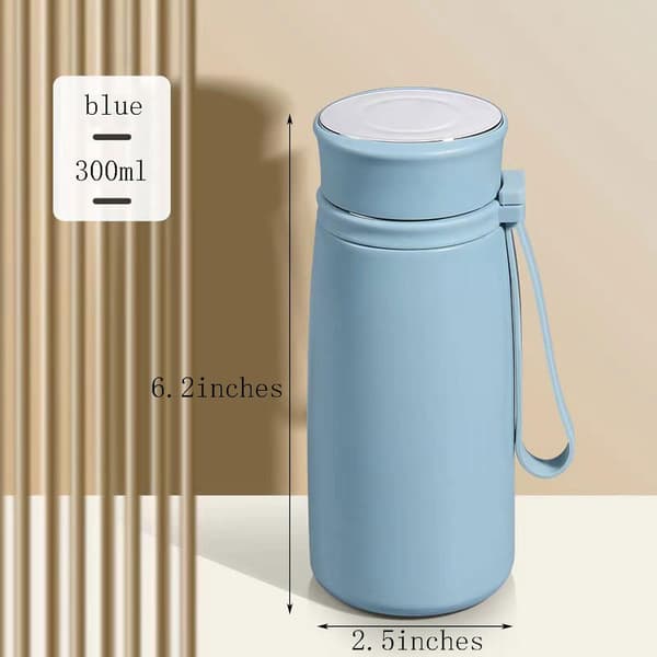 Minivakuumtermos 300 ml med handtag, läckagesäker Blue