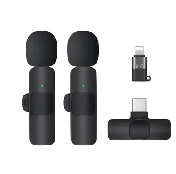 Trådløs Mikrofon til iPhone, Mini Type-C Lavalier Mikrofon med Klips