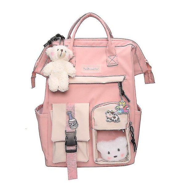 Tenåringer skoleryggsekk Kawaii Cute Bear College Travel Casual Bag Girls Women Bag