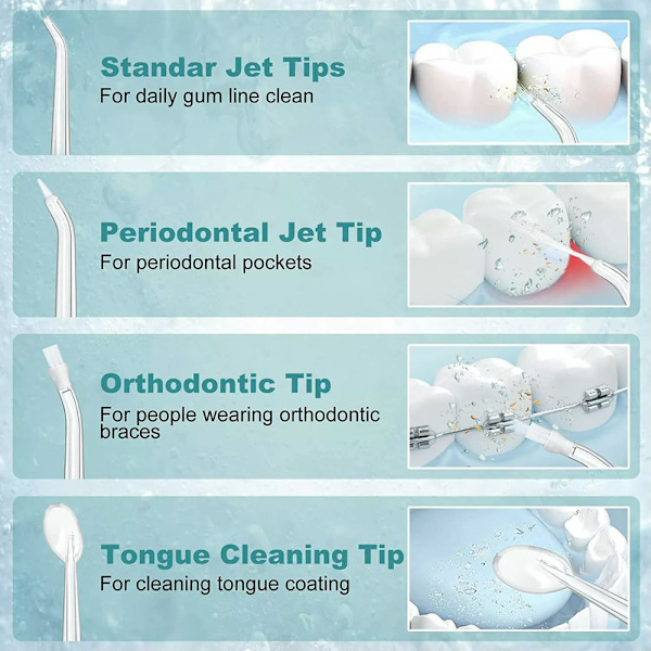 Oral Irrigator Vattentråd Vattentråd Sladdlös Bärbar Tand