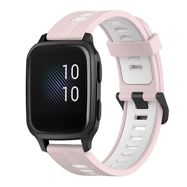Garmin Venu Sq 20 mm pystykuvioiselle kaksiväriselle watch Pink-White