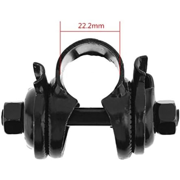 Cykelsadelklämma - svart fäste för 22,2 mm sadelstolpar