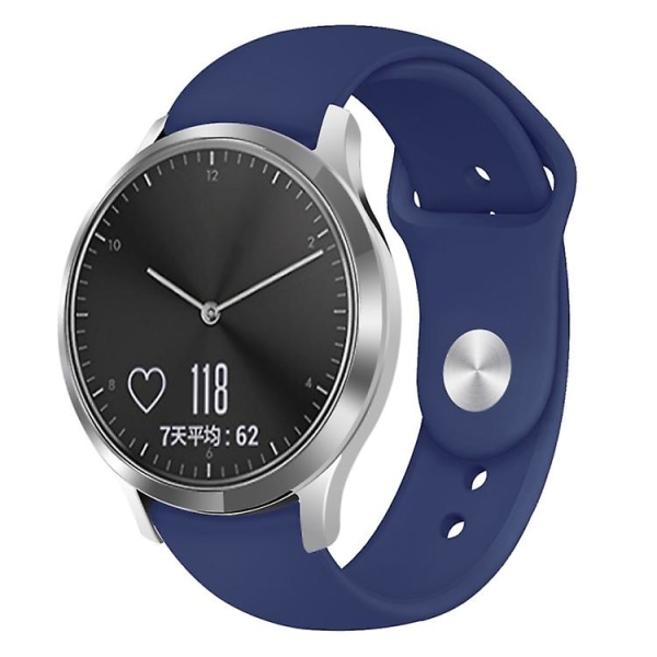 Garmin Vivoactive 3 / Vivomove Hr Solid Color Reverse Solki watch Navy Blue