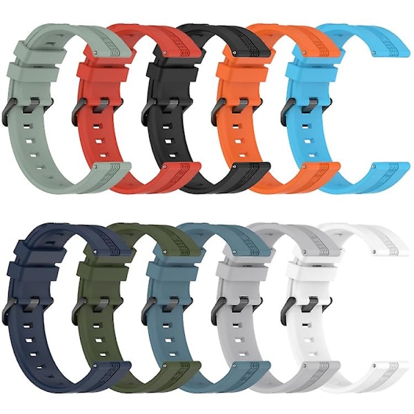 Garmin Garminmove Style 20 mm kovera raidallinen watch Red