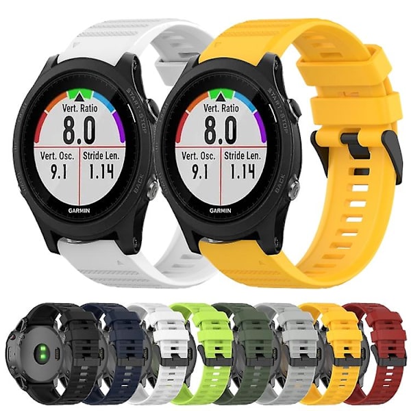 Garmin Forerunner 935 22 mm vaakasuora pintakuvioinen watch irrotustyökalulla White