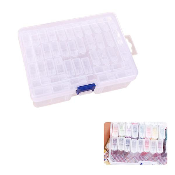 42/64 Gitter Transparent Opbevaringsboks DIY Håndlavet Perle Diamantmaleri Opbevaringsboks 42 Grid