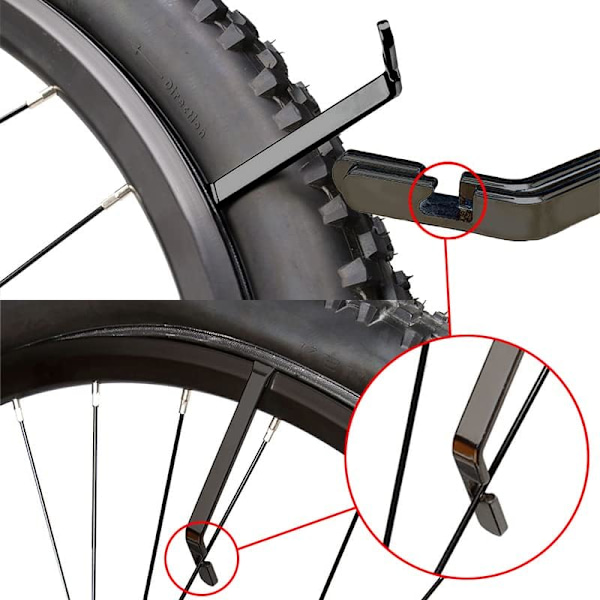 Cykel Dæk Aftagelig - Rustfrit Stål Dæk Ske (1 Stk)