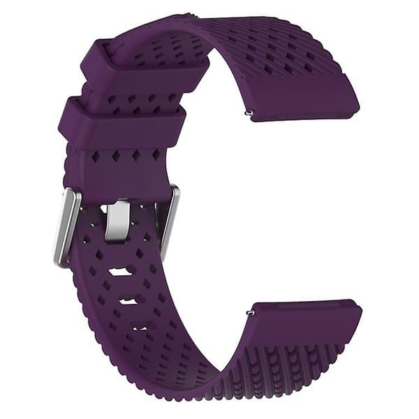 For Fitbit Versa / Versa 2 / Versa Lite 20 mm pustende silikonklokkerem Purple