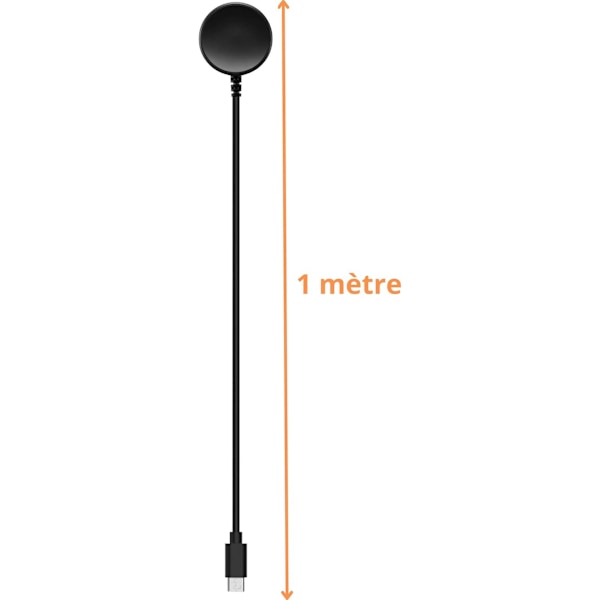 Laddare för Samsung Galaxy Watch Ultra/Fe/7/6/5/4/4 Classic/3/Active 2/Active - 100 cm USB-kabel