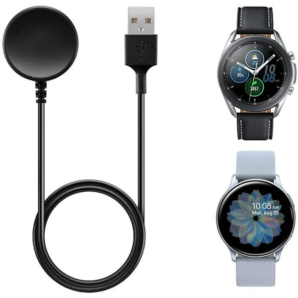 Oplader til Galaxy Watch 3 / Galaxy Watch Active 2, erstatnings-USB-opladningsdock til Samsung Galaxy Watch 3 / Active 2