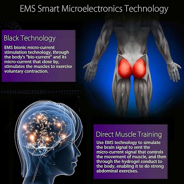 Butt Toner Hips Abs Trainer Muskel Fitness Stimulator Förstärkare Hem Träning Träningsutrustning För Kvinnor Booty