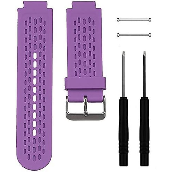 Blød silikone erstatningsurrem til Garmin Approach S2 / S4 Purple