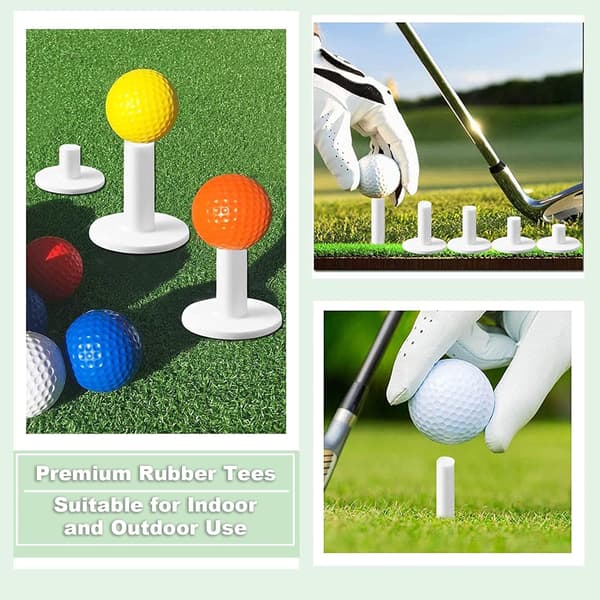 Golf Gummi-Tees til Driving Range (6-pak)