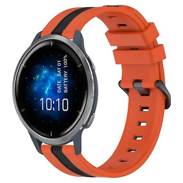 Garmin Venu 2 22 mm pystysuuntaiselle kaksiväriselle watch Orange-Black