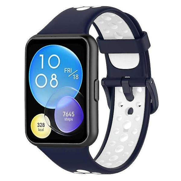 Dubbelfärgad ersättningsarmband i silikon till Huawei Watch Fit 2/Watch Fit 2 Active Style H