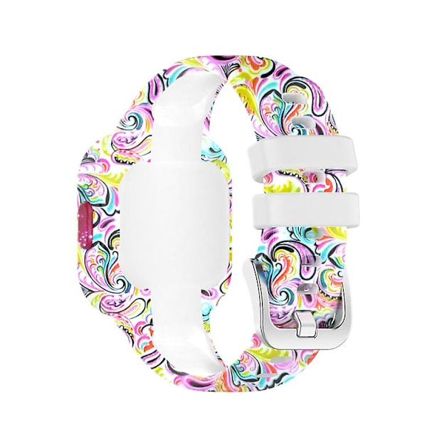 För Garmin Vivofit Jr3 Silicone Printing Watch Band Facial Makeup