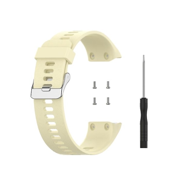 Til Garmin Foreathlete 35j / Forerunner 35j silikone urrem Beige